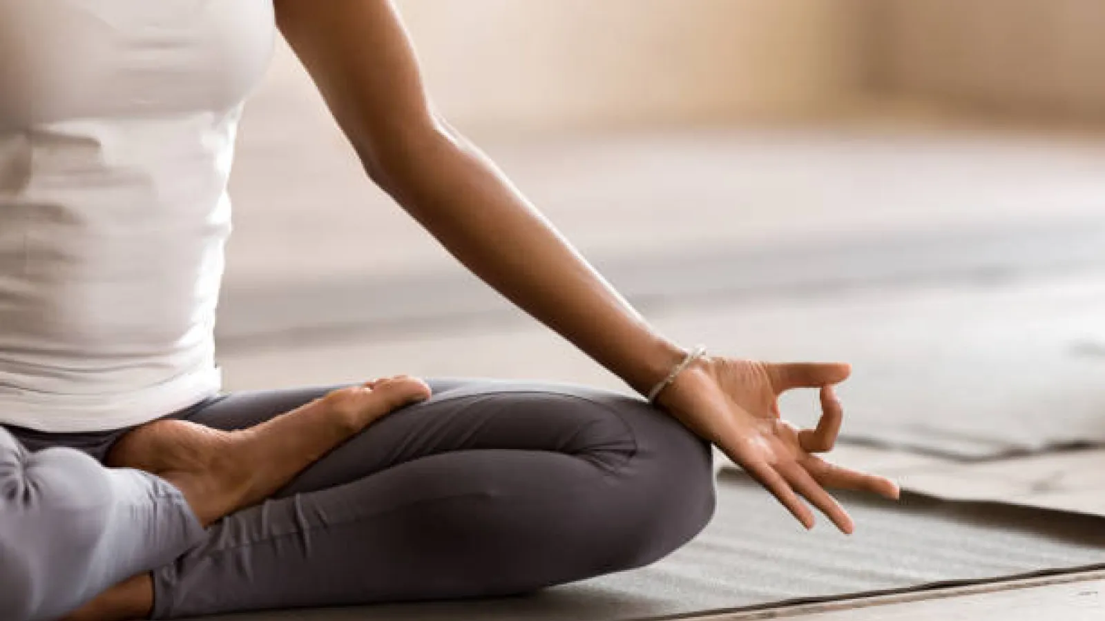 Person doing yoga