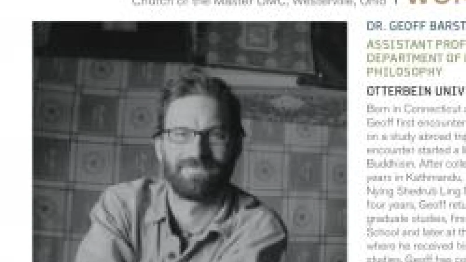 Portrait of Geoff Barstow,