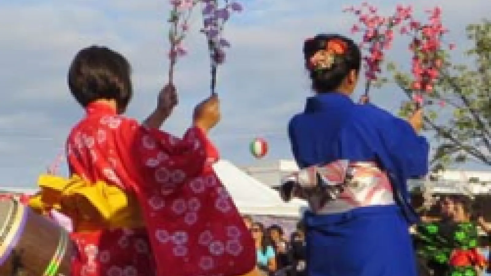 Two women in kimonos