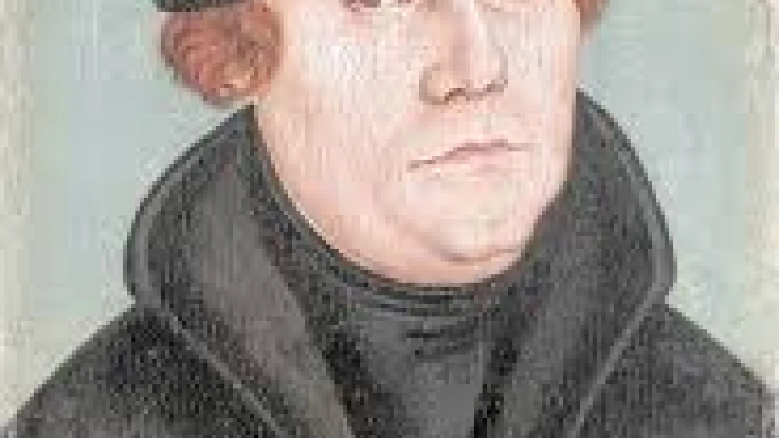 Color Image of Martin Luther in front of a grey background
