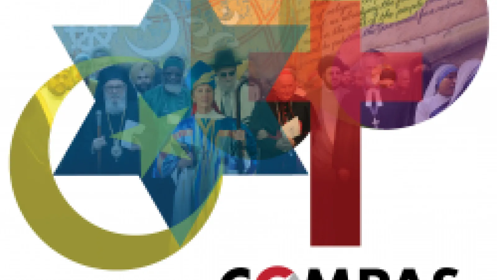 Color Image of Multiple Depictions of Religious Symbology for COMPAS Conference on Religious Freedom