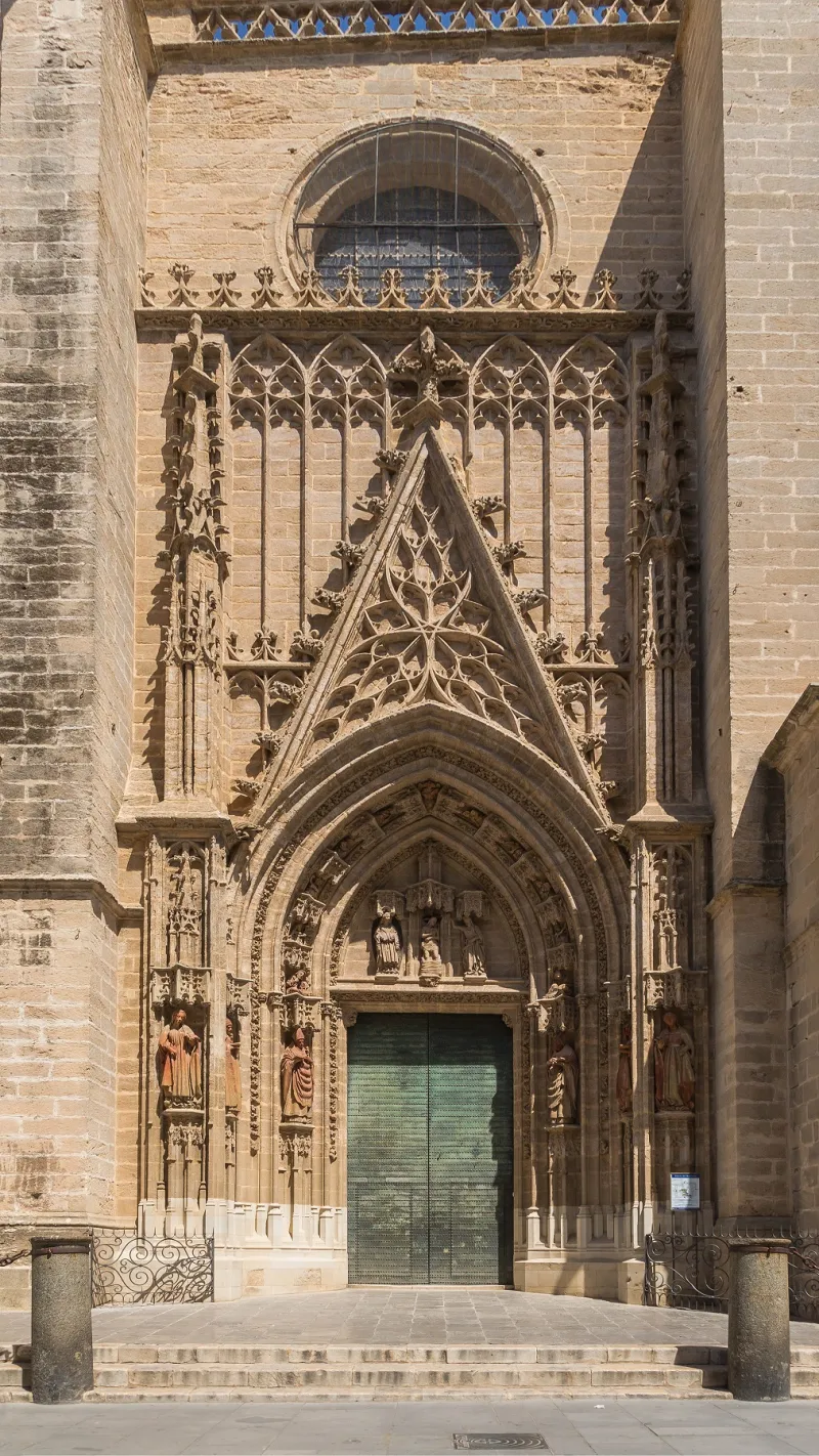 Gate of Baptism at the Cathedral of Seville (Spain)