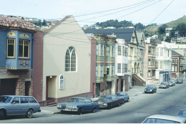 A street in San Francisco in 1985