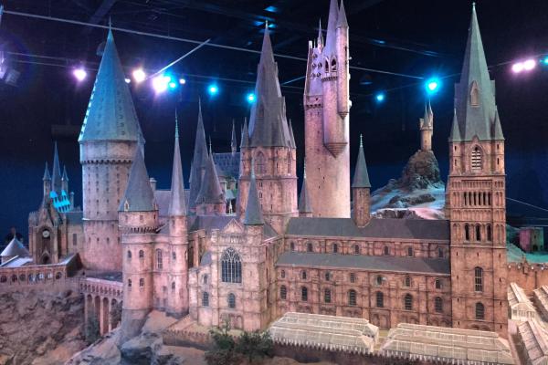 Color image of Hogwarts Castle model