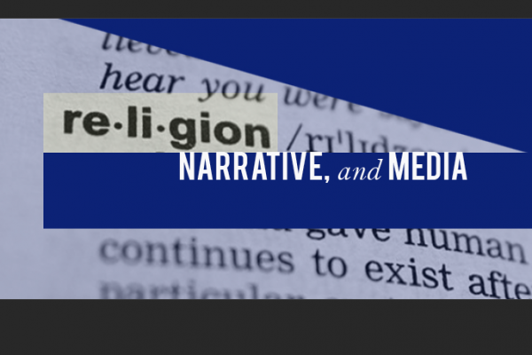 Religion, Narrative, and Media Logo Color Image a logo reading religion, narrative, and media