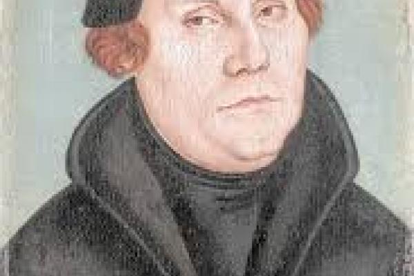 Color Image of Martin Luther in front of a grey background
