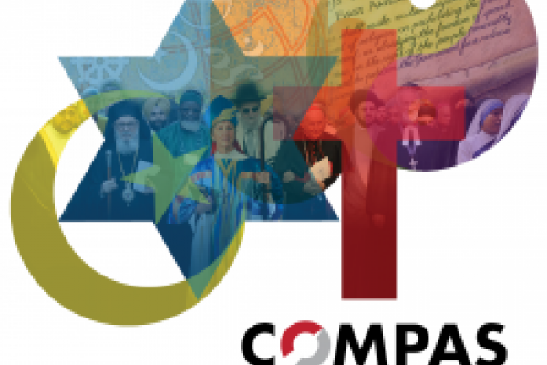Color Image of Multiple Depictions of Religious Symbology for COMPAS Conference on Religious Freedom